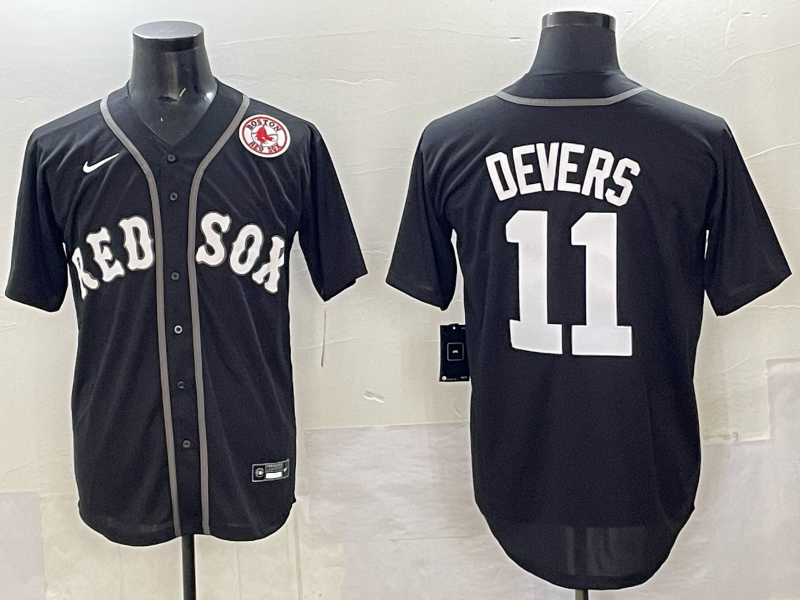 Men Boston Red Sox #11 Devers black 2025 Nike MLB Jersey 007->boston red sox->MLB Jersey